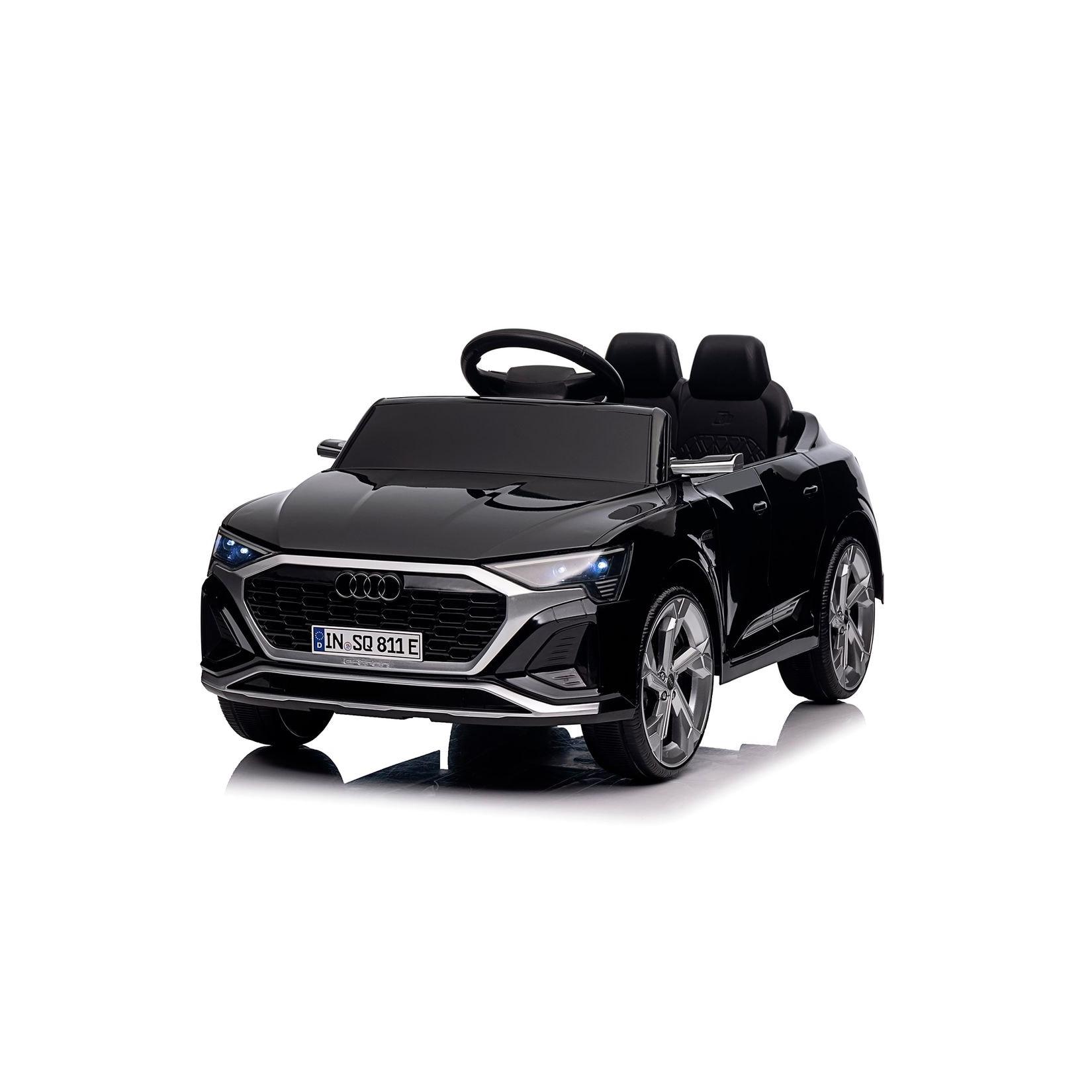 Chipolino Kinder Elektroauto SUV Audi SQ8 Fernbedienung Doppelmotorantrieb Gurt schwarz