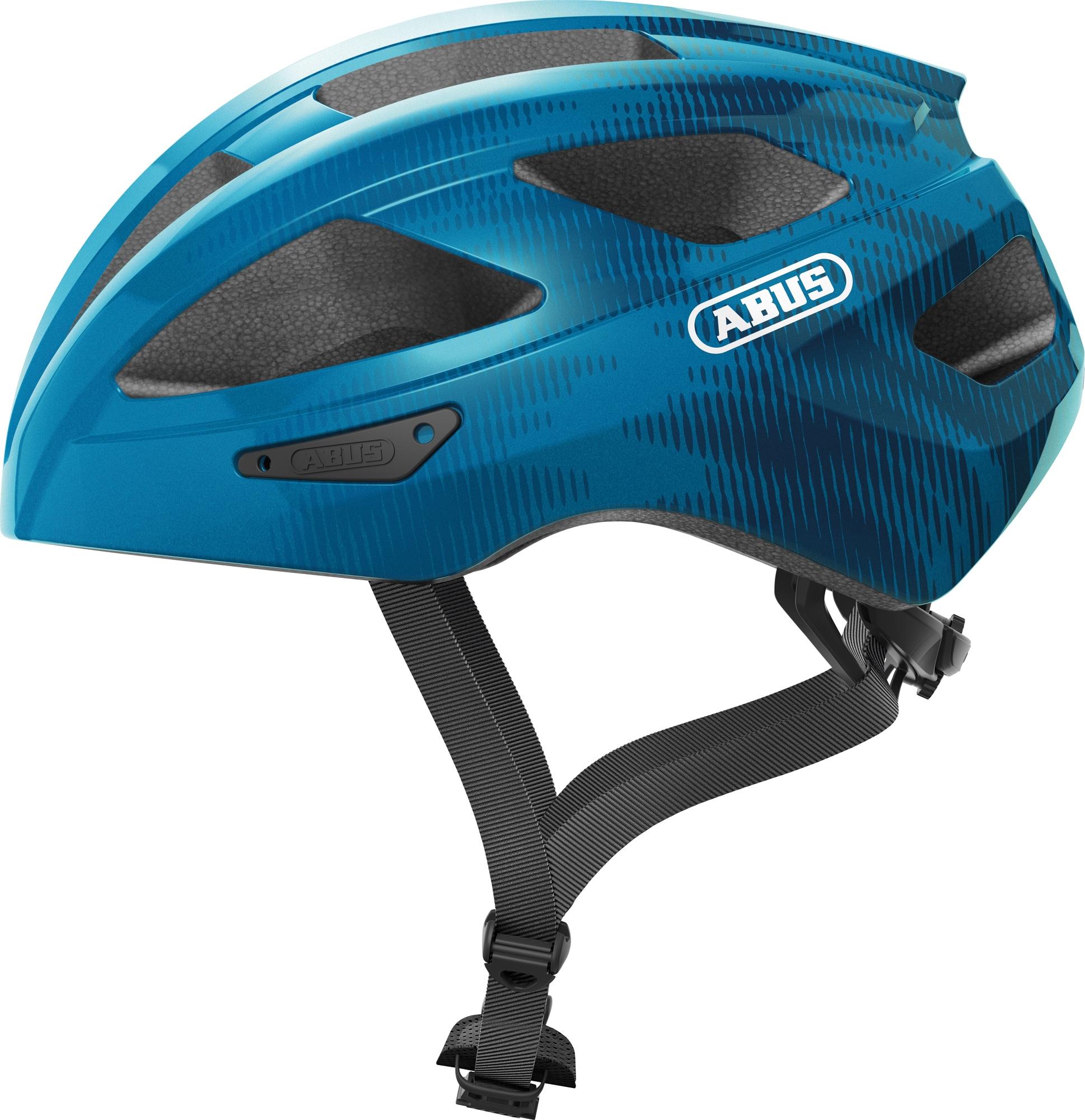 Rennradhelm Abus "Macator" Gr. L, Blau (Steel Blau), Helme, L Kopfumfang: 58Cm - 62Cm