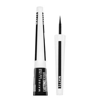 Maybelline Master Ink Matte Eyeliner Pennello 10 Nero Carbone, 1 Pezzo