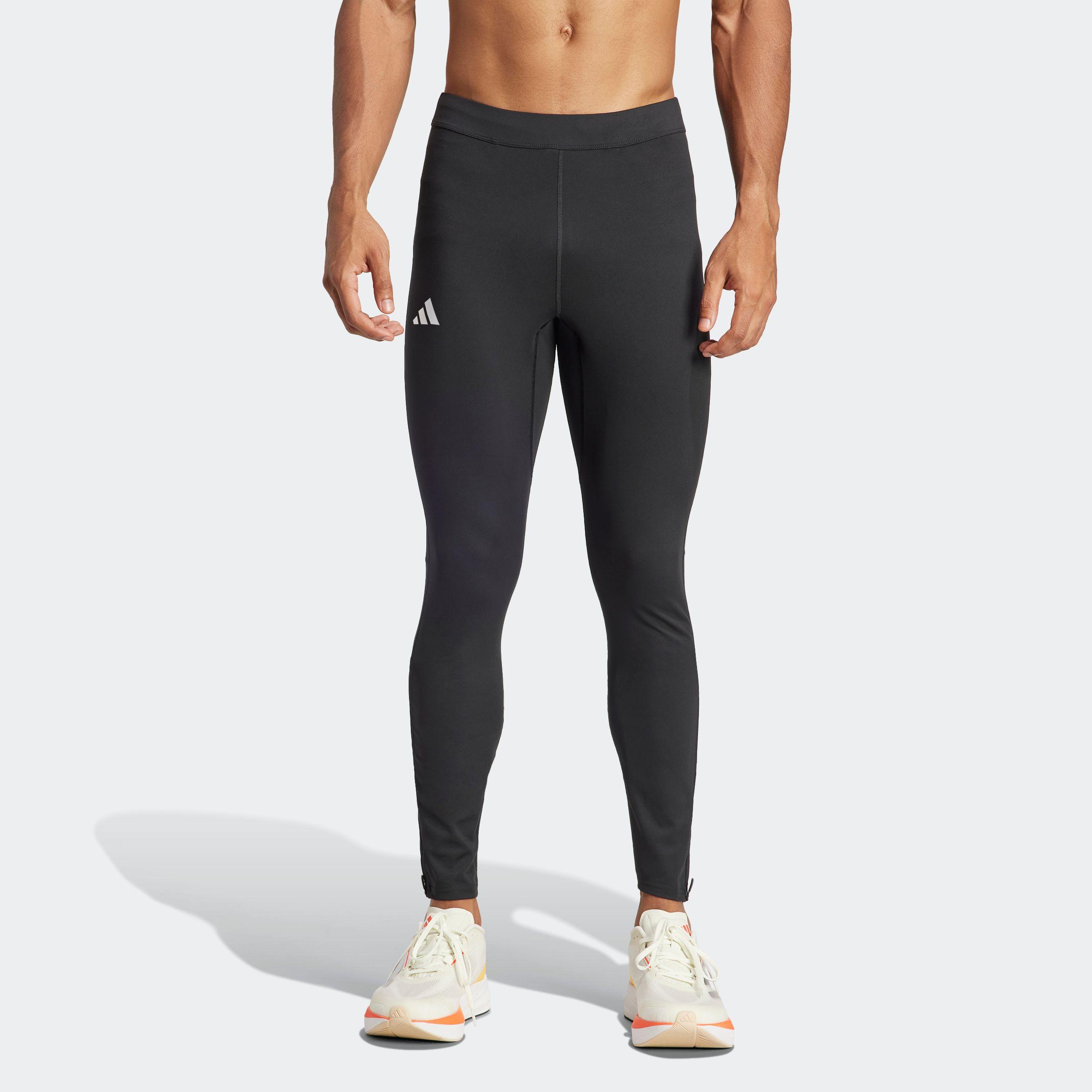 Lauftights adidas Performance "Adizero E L Tgt", Herren, Gr. Xxl, N-Gr, Schwarz (Schwarz, Normal, Gr.), Obermaterial: 85% Polyester, 15% Elasthan, Hosen