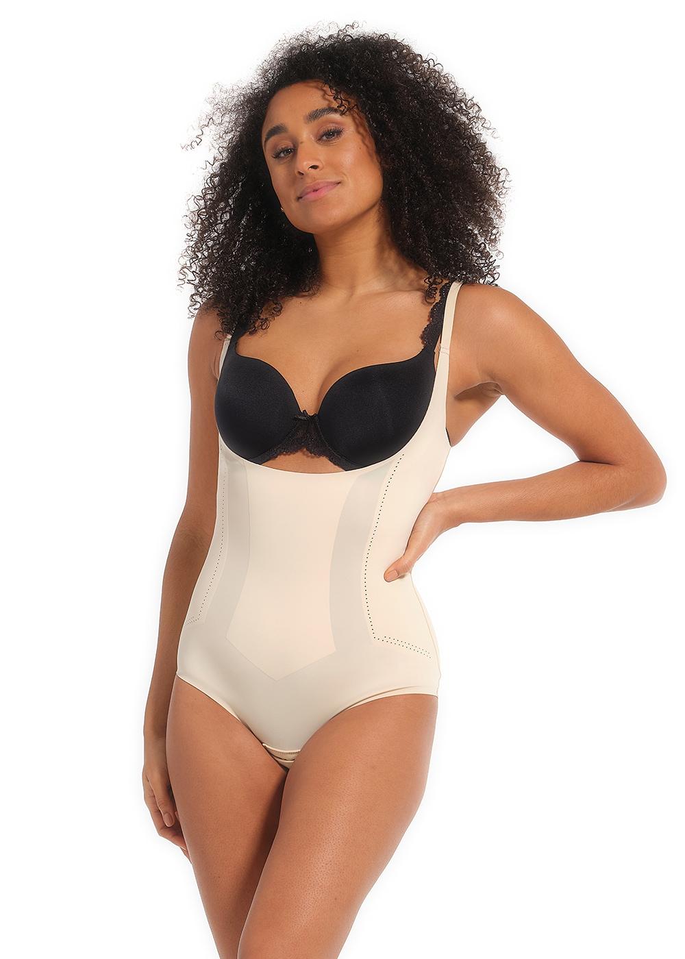 Shaping-Body Magic Bodyfashion "Dream Shaper Bodybriefer", Damen, Gr. M, N-Gr, Braun (Latte), Obermaterial: 75% Polyamid, 25% Elasthan, Bodys, Zwickelfutter Aus Baumwolle
