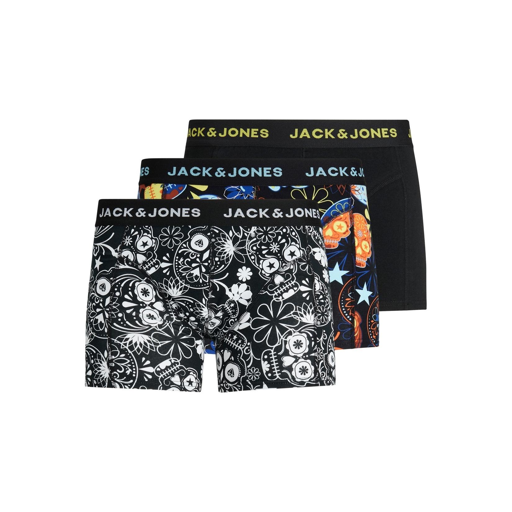 Jack & Jones Trunk Unterhosen Trunks 3 Pack Unterhosen Shorts JACSUGAR SKULL