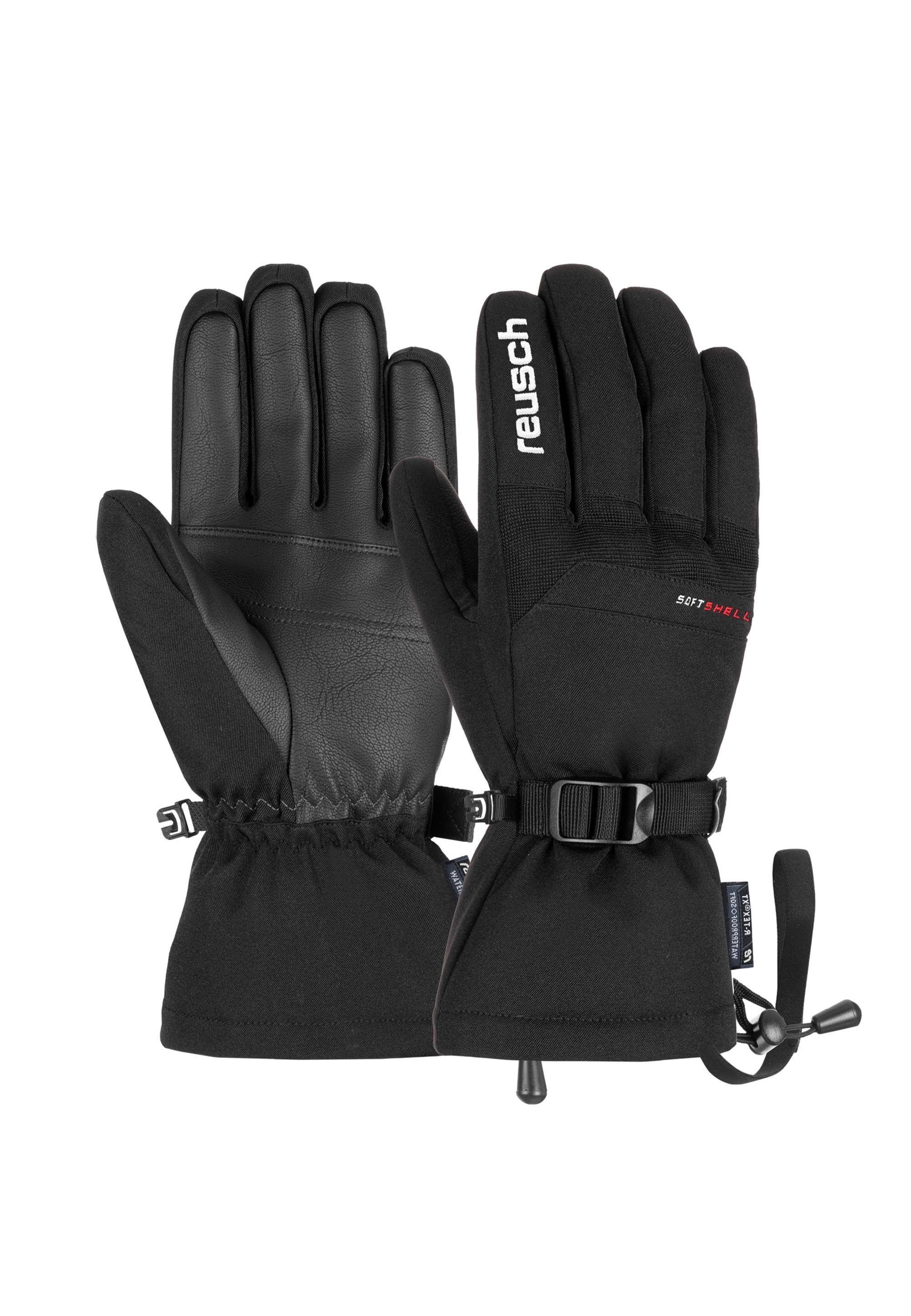 Skihandschuhe Reusch "Outset R-TEX Xt", Damen, Gr. 10, Schwarz-Weiß (Schwarz, Weiß), 89% Polyester, 9% Polyurethan, 2% Elasthan, Mehrfarbig, Handschuhe, Mit Tecfill-Kunstfaserisolierung