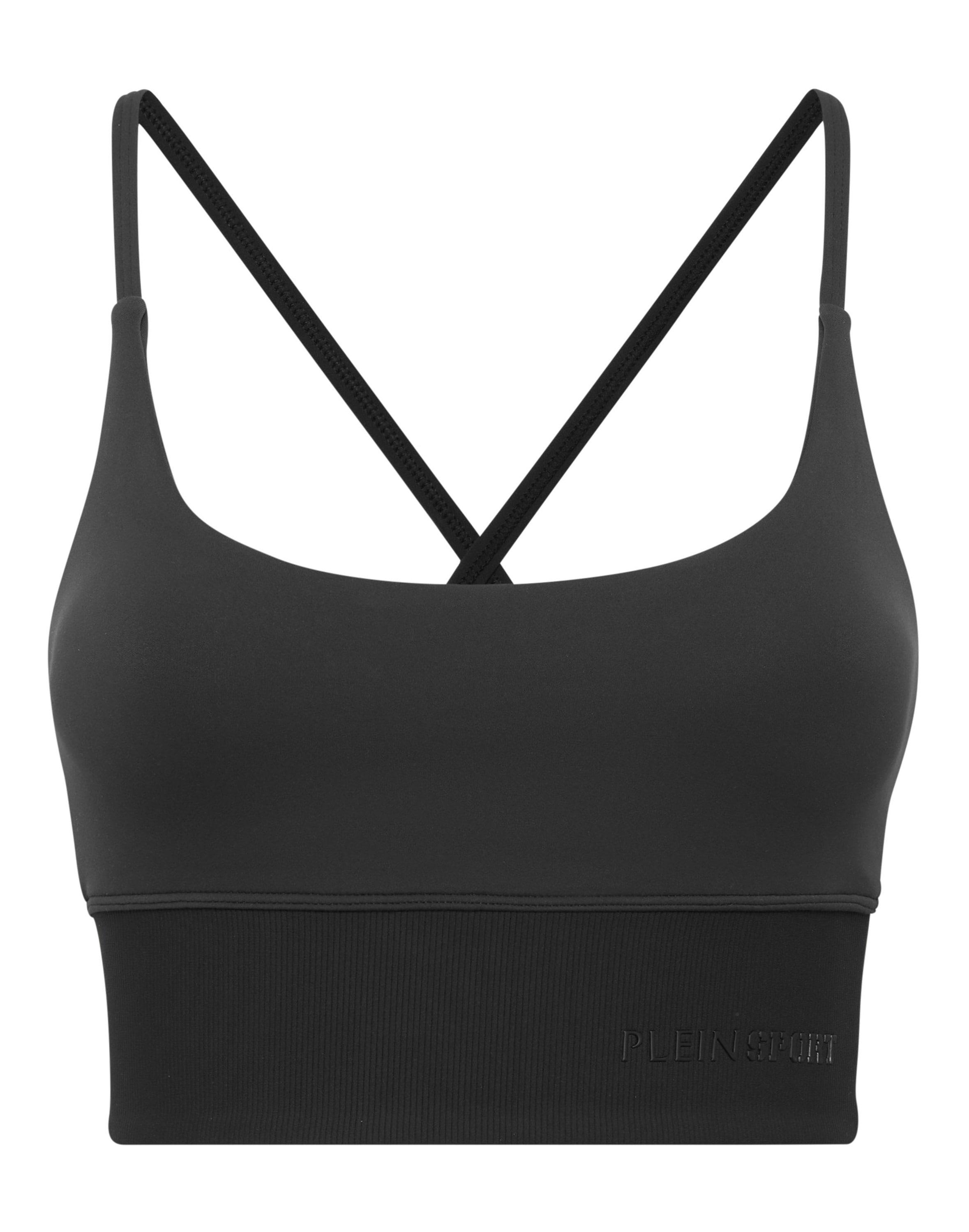 Sport-Bh Plein Sport "Sport Bh", Damen, Gr. L, N-Gr, Schwarz (02, Schwarz), Obermaterial: 80% Polyamid, 20% Elasthan, Bhs Sport-Bh