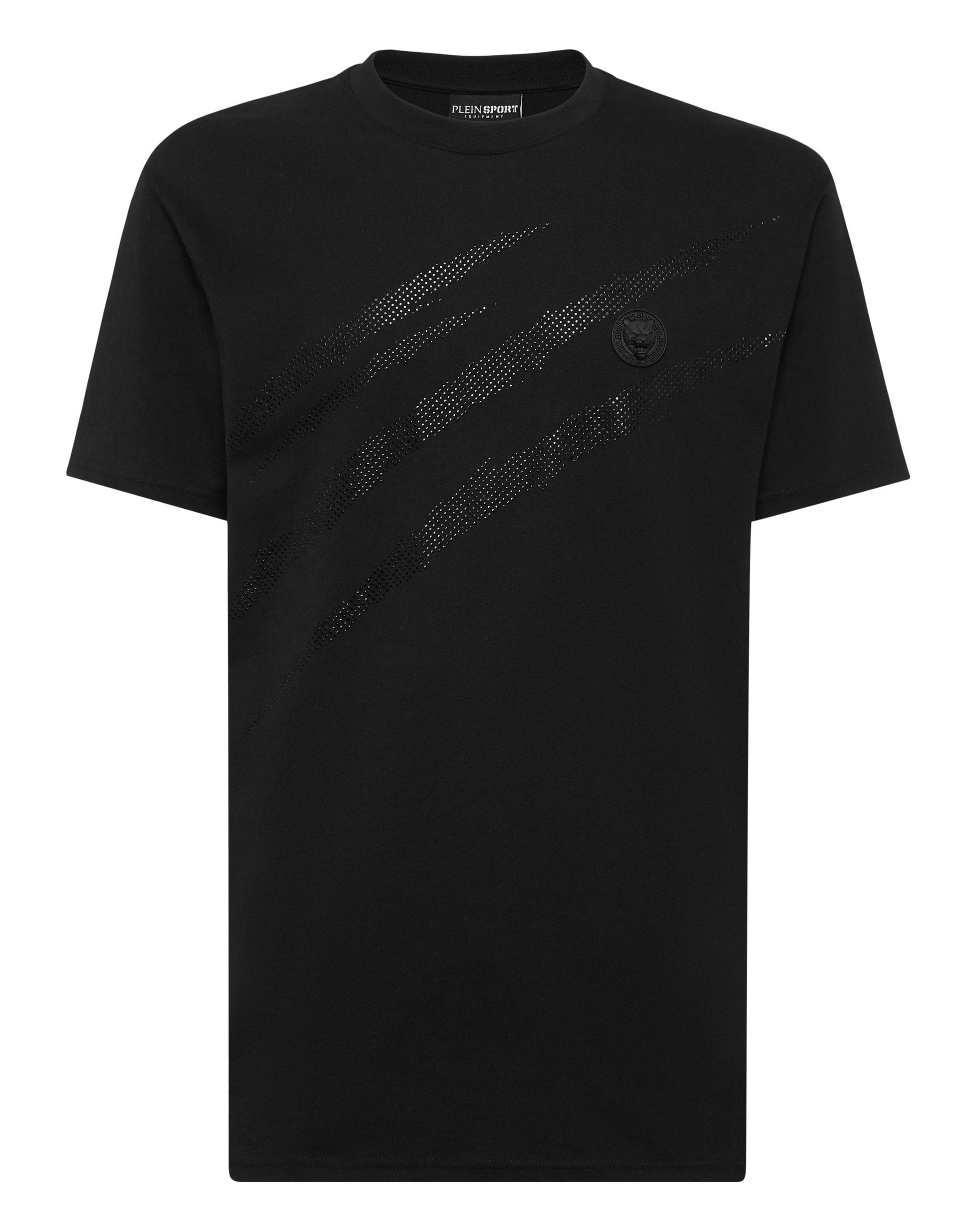T-Shirt Plein Sport "Scratch", Jungen, Gr. Xxl, Schwarz (0202, Schwarz, Schwarz), Obermaterial: 100% Baumwolle, Shirts T-Shirt