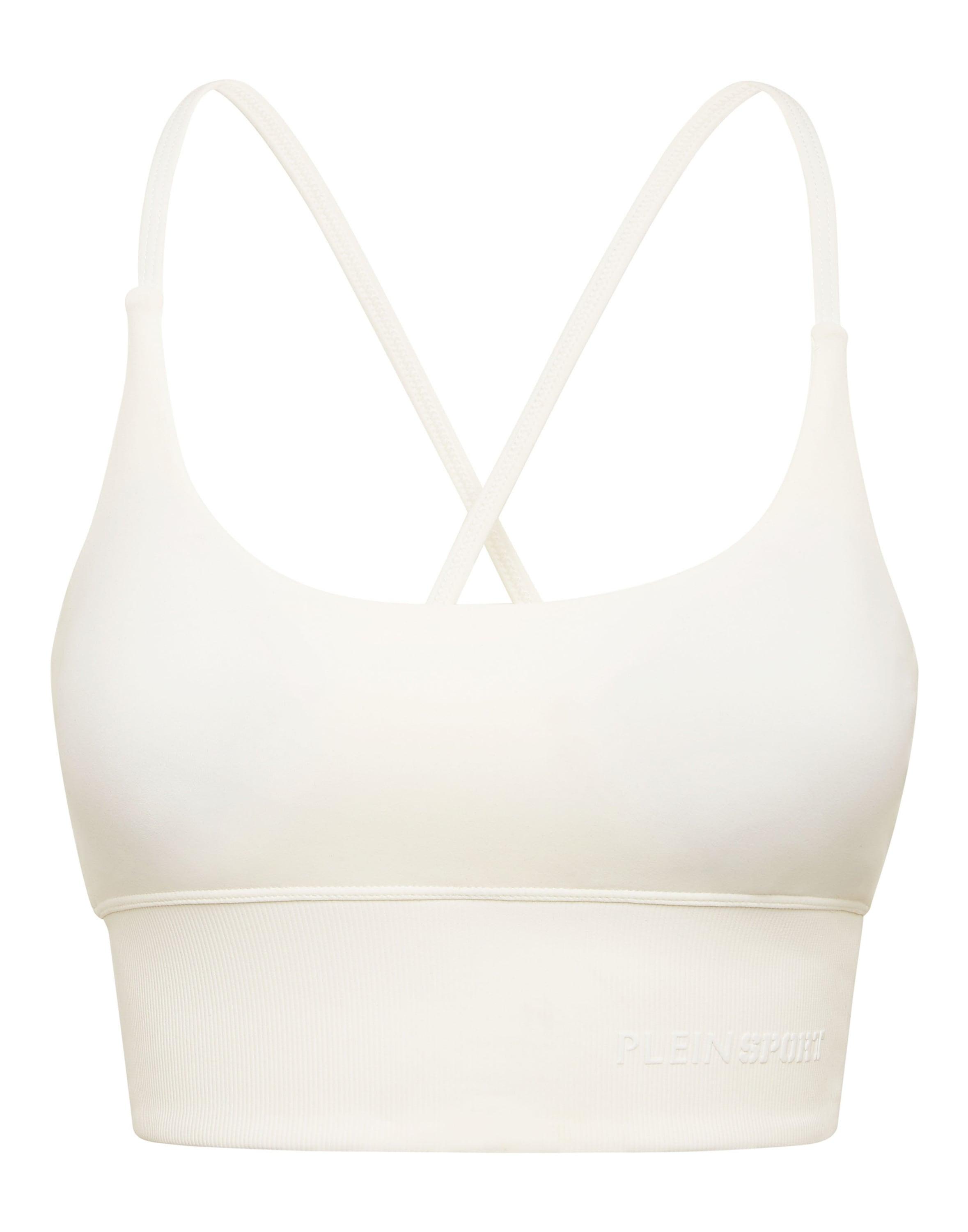Sport-Bh Plein Sport "Sport Bh", Damen, Gr. Xl, N-Gr, Weiß (01, Weiß), Obermaterial: 80% Polyamid, 20% Elasthan, Bhs Sport-Bh