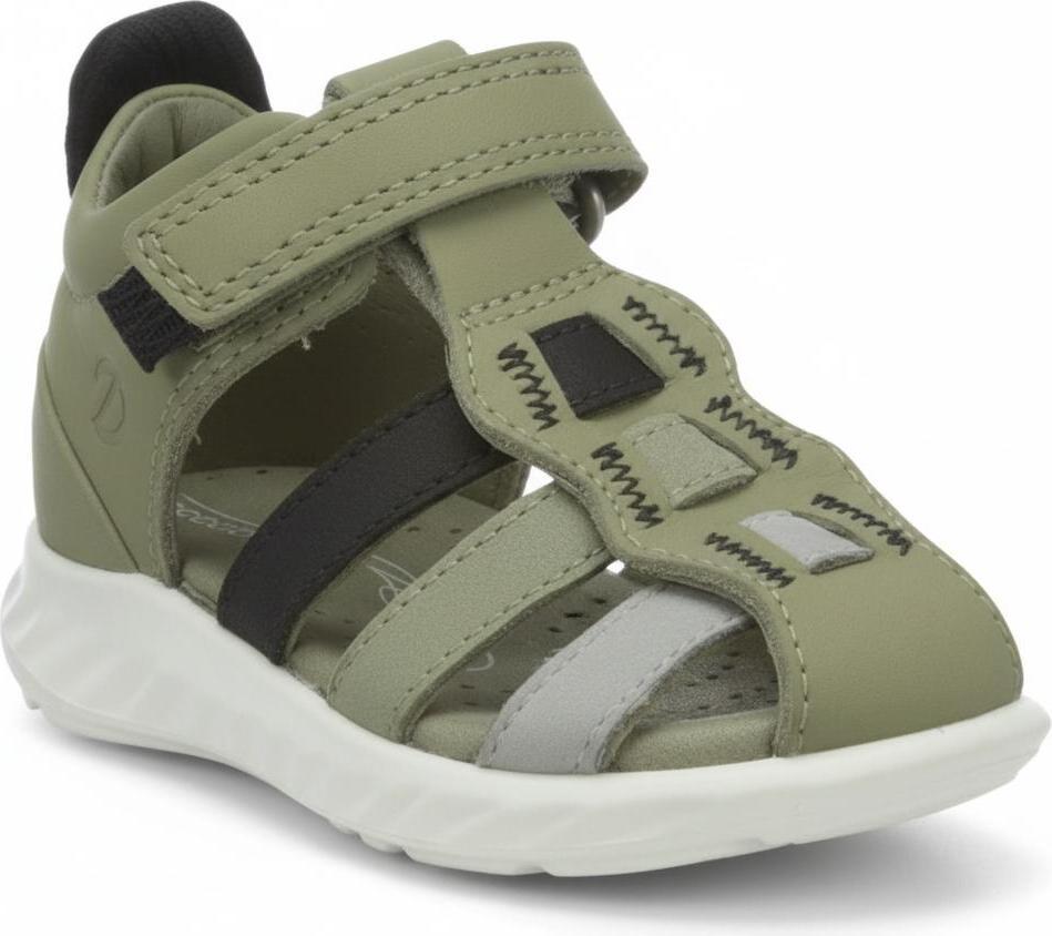 Ecco Baby Boys SP.1 Lite Infant Flat Sandal, Blu (Dynasty), 26 Eu