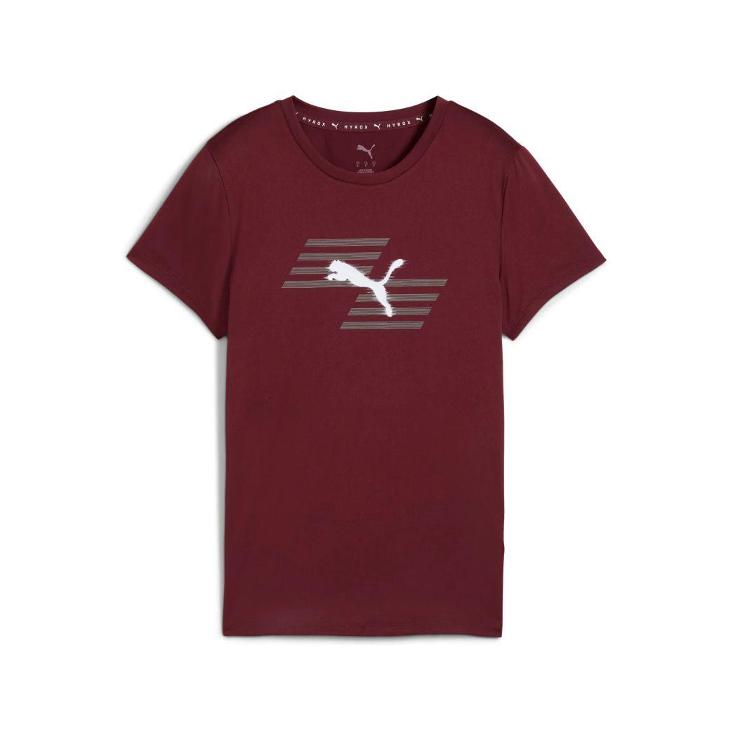 Puma Damen x Hyrox Poly Graphic Tee rot