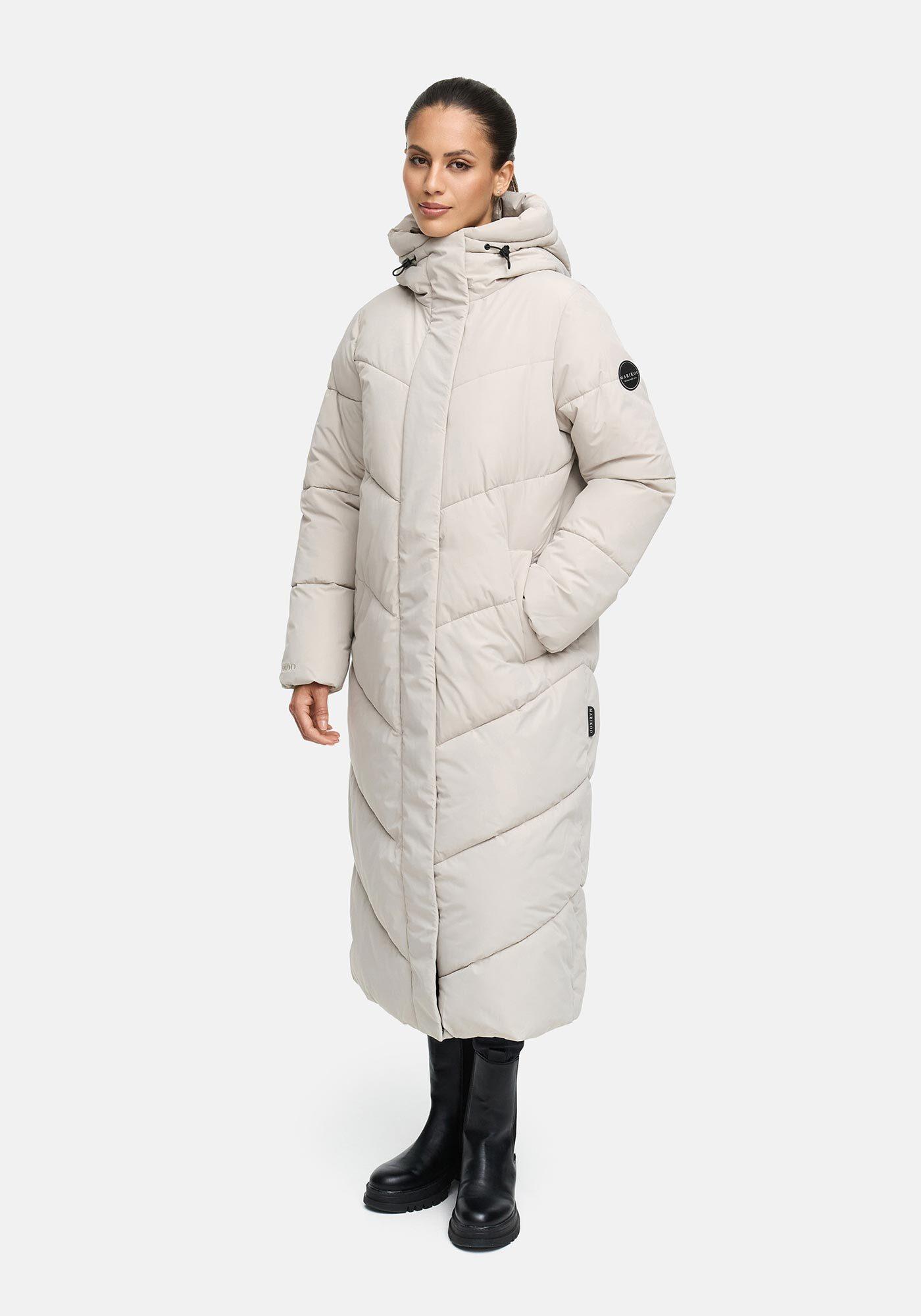 Winterjacke Marikoo "Ranja", Damen, Gr. L, Bone, Obermaterial: 100% Polyester. Futter: 100% Polyester. Wattierung: 100% Polyester. ÄRmelfutter: 100% Polyester, Jacken Winterjacke, Mit Fester Kapuze Und Hohem Stehkragen