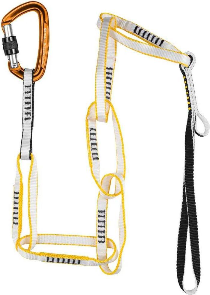 Grivel Daisy Chain Evo 125+Alpha S/Lock Ce Daisy Chain Gelb,Weiß Gelb,Weiß Taglia Unica
