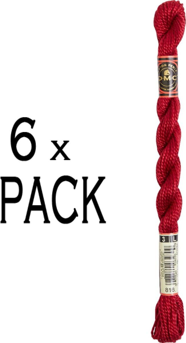 6X Dmc Spessore Del Filo Di Perle 3, 15 M, 115A/3-816