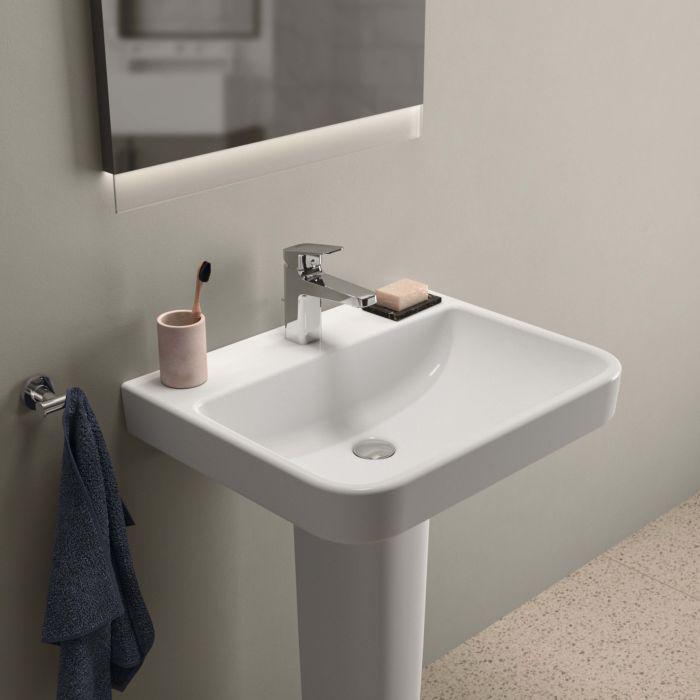 Ideal Standard I.Life B Waschtisch T533901 Ohne Hahnloch, Ohne ÜBerlauf, 60 X 48 X 18 Cm, Weiß