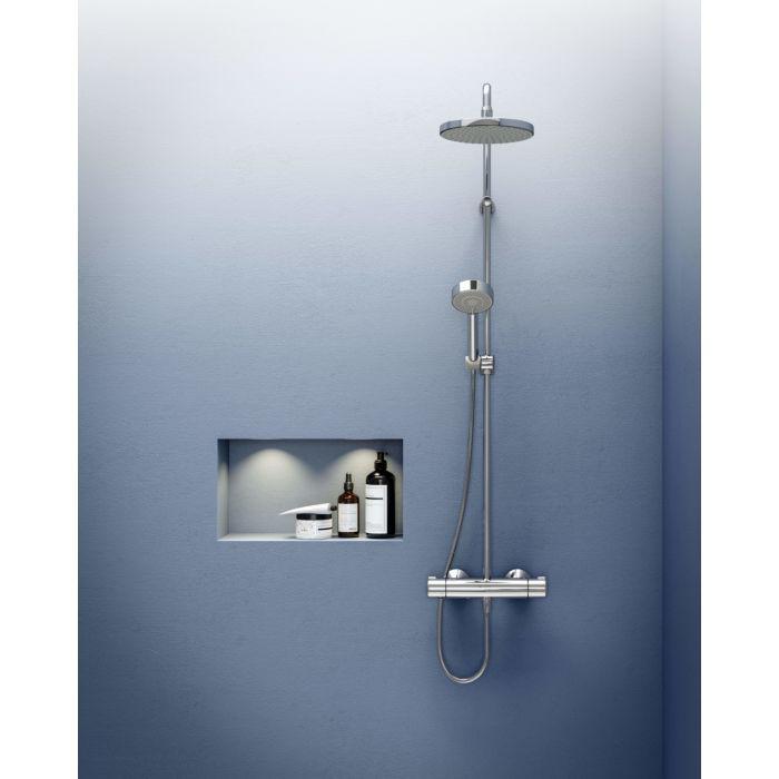 Hansa Hansamicra Duschsystem 44350100 Thermostat, Ausladung 427-452 Mm, Chrom