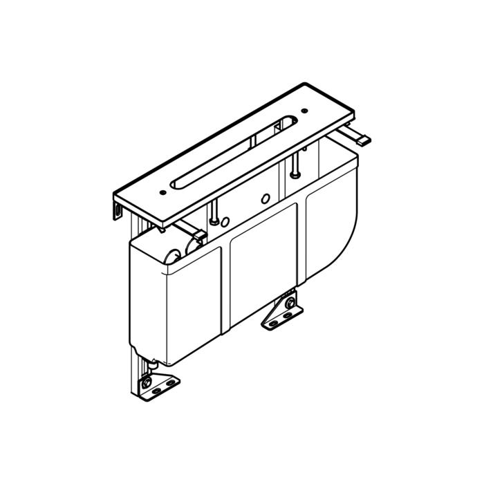 Dornbracht Perfecto Montagesystem 1261497090 1/2", FüR 4-Loch-WannenfüLl/Brause-Armatur