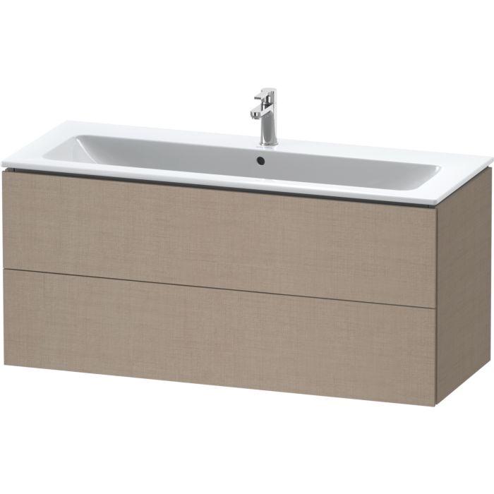 Duravit L-Cube Waschtisch-Unterschrank LC624307575 122 X 48,1 Cm, Leinen, 2 SchubkäSten, WandhäNgend