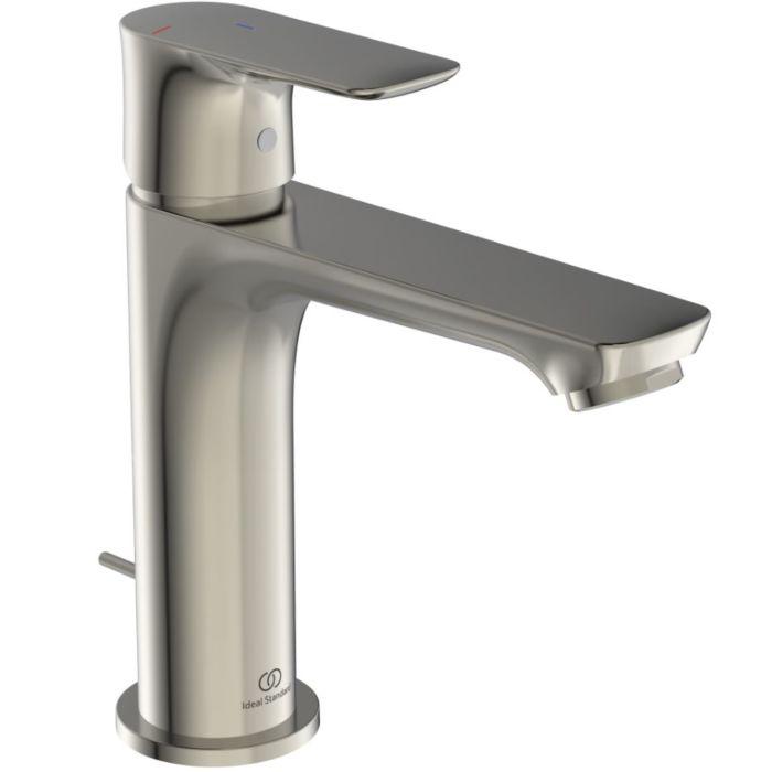 Ideal Standard Connect Air Waschtischarmatur A7013GN Mit Ablaufgarnitur, VerläNgerter Sockel, Bluestart, Silver Storm