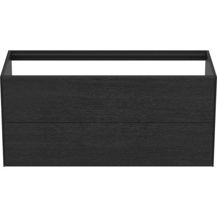Ideal Standard Conca Waschtisch-Unterschrank T3945Y4 120X50,5X54Cm, Ohne Waschtisch-Platte, 2 AuszüGe, Eiche Geflammt Furnier