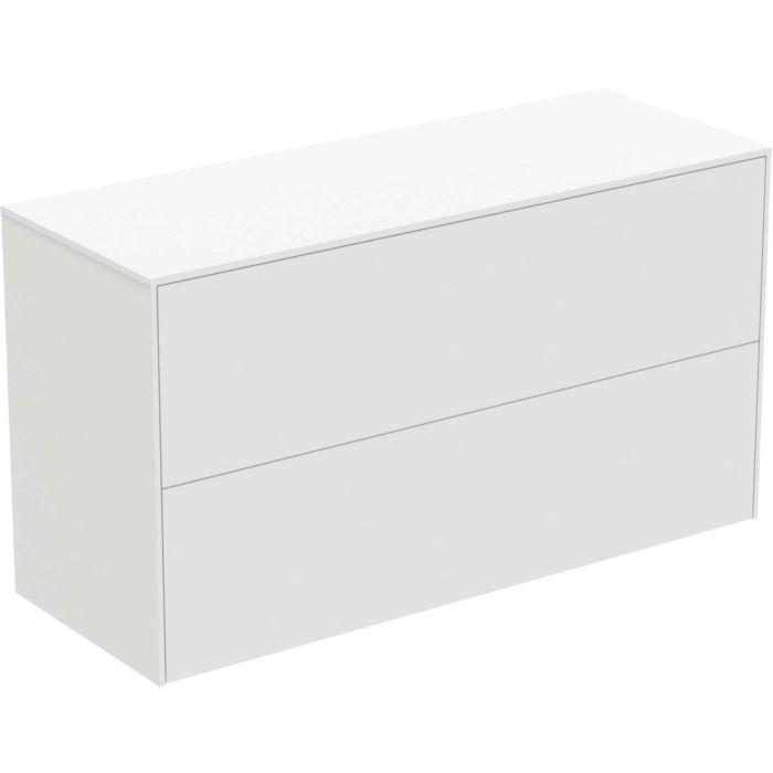 Ideal Standard Conca Waschtisch-Unterschrank T4329Y1 Ohne Ausschnitt, 2 AuszüGe, 100X37X55 Cm, Weiß Matt Lackiert