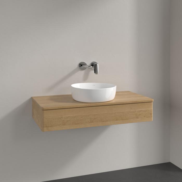 Villeroy Und Boch Antao Waschtisch-Unterschrank K09011HN 100X19X50Cm, Waschbeckenplattenfarbe Honey Oak, Honey Oak