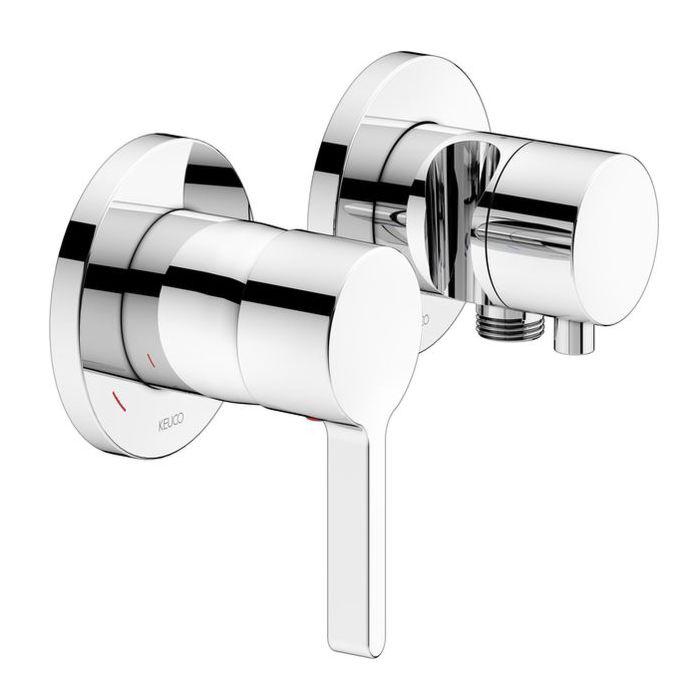 Keuco Edition 400 Brausearmatur 51551011221 Chrom, FüR 2 Verbraucher, Unterputzarmatur, Mit WandanschlußBogen Und Brausehalter