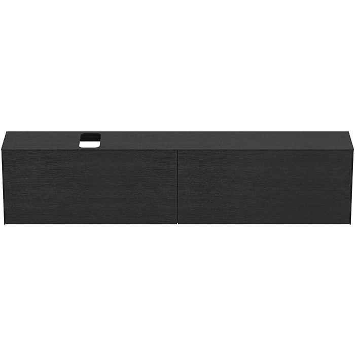 Ideal Standard Conca Waschtisch-Unterschrank T4340Y4 240X37X55Cm, Mit Ausschnitt, 2 AuszüGe, Eiche Geflammt Furnier
