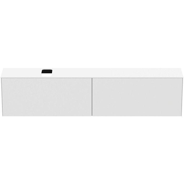Ideal Standard Conca Waschtisch-Unterschrank T4340Y1 240X37X55Cm, Mit Ausschnitt, 2 AuszüGe, Weiß Matt Lackiert