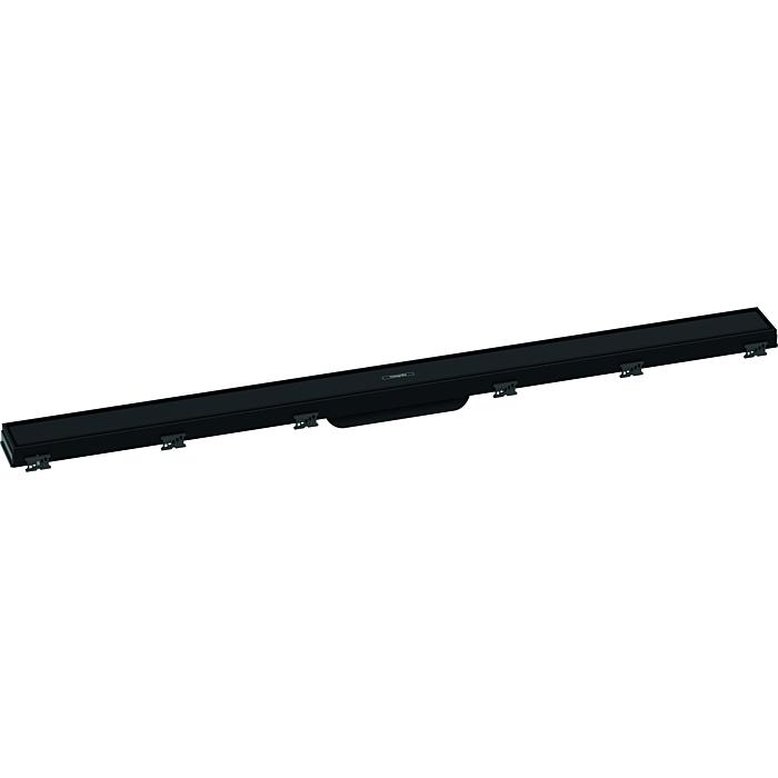 Hansgrohe Raindrain Match Duschrinne 56041670 100Cm, Fertigset, Mit HöHenverstellbarem Rahmen, Mattschwarz