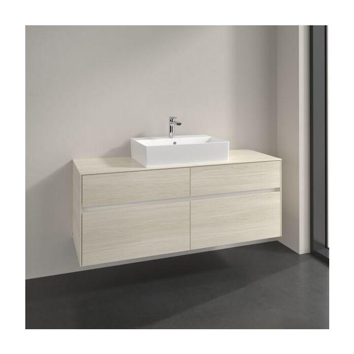 Villeroy Und Boch Collaro Waschtischunterschrank C13100AA 140X54,8X50Cm, FüR Waschtisch Mittig, White Oak