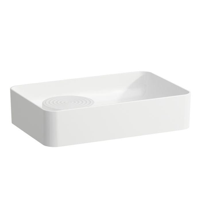 Laufen Val Waschtisch-Schale H8122827571091 55X36Cm, Weiß Matt, Ohne Hahnloch, Mit ÜBerlauf