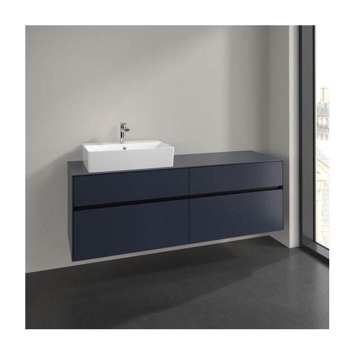 Villeroy Und Boch Collaro Waschtischunterschrank C13500VQ 160X54,8X50Cm, Waschtisch Links, Marine Blue
