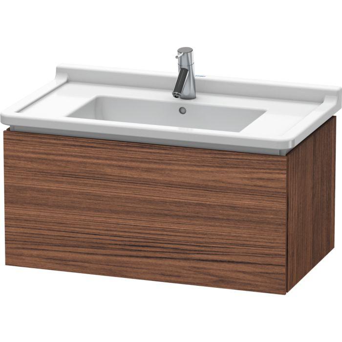 Duravit L-Cube Waschtisch-Unterschrank LC616502121 82 X 46,9 Cm, Nussbaum Dunkel, 1 Auszug, WandhäNgend