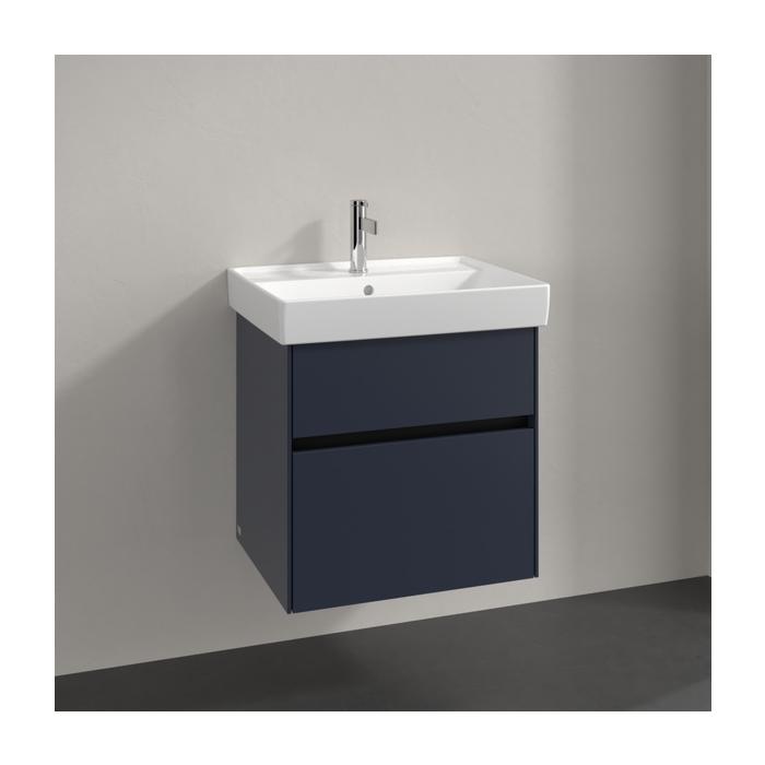 Villeroy Und Boch Collaro Waschtischunterschrank C00800VQ 55,4X54,6X44,4Cm, Waschbecken Mittig, Marine Blue