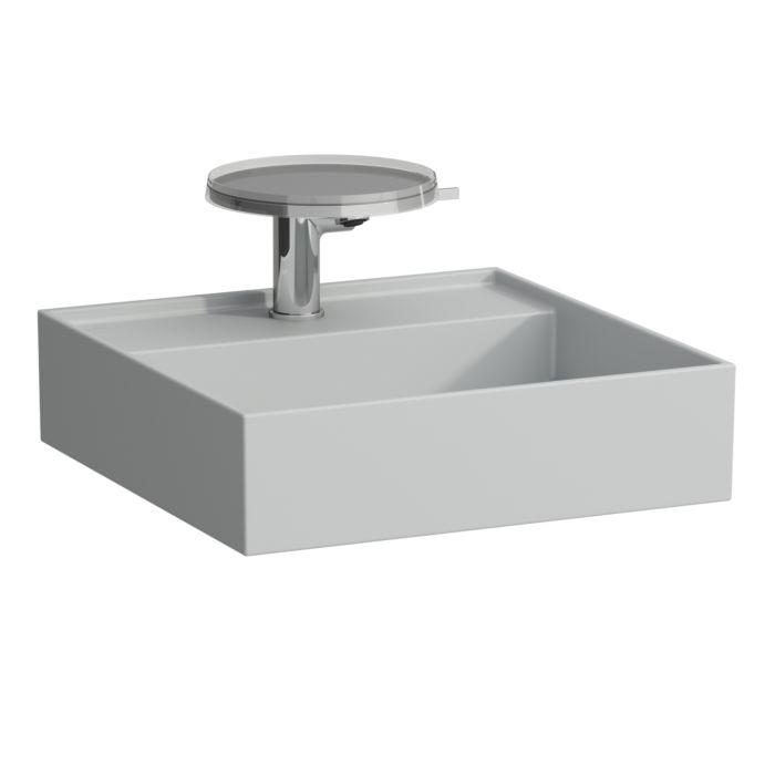 Laufen Kartell Handwaschbecken 8153317591581, 46X46Cm, Grau, 3 HahnlöCher, Saphirkeramik