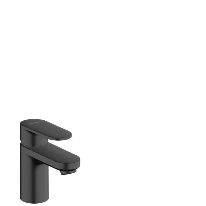 Hansgrohe Vernis Blend 70 Waschtischarmatur 71550670 Mit Zugstangen-Ablaufgarnitur, Mattschwarz