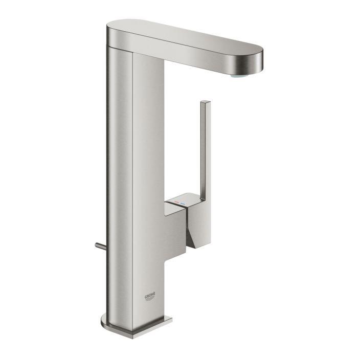 Grohe Plus Waschtisch-Einhebelmischer 23851DC3 L-Size, Schwenkbarer Auslauf 90Grad, Supersteel