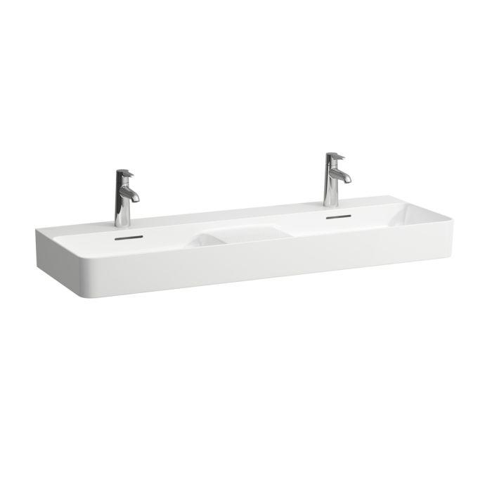 Laufen Val Waschtisch H8142824001581 Ohne ÜBerlauf, Mit 3 Hahnloch, Weiß Lcc, 120X42Cm, UnterbaufäHig