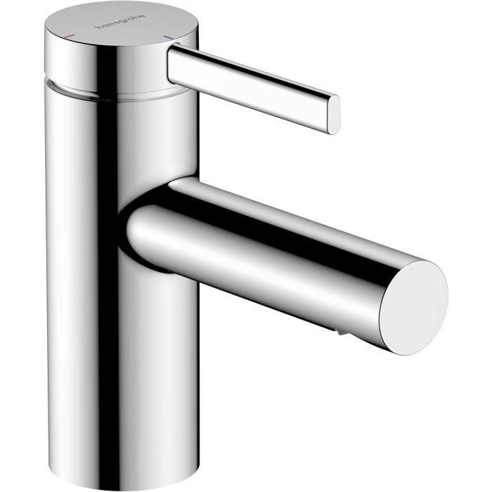 Hansgrohe Zesis S 70 Waschtischarmatur 74710000 Coolstart, Ecosmart+, Mit Zugstangen-Ablaufgarnitur, Ausladung 105Mm, Chrom