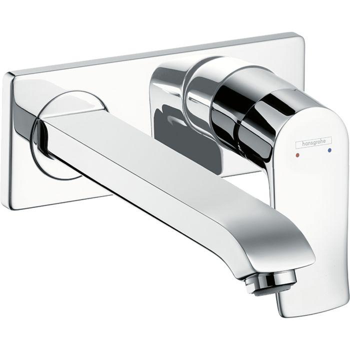 Hansgrohe Metris Fertigmontageset 31086000 Ausladung 225 Mm, Unterputz-Waschtischarmatur, Chrom