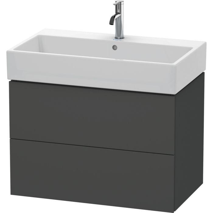 Duravit L-Cube Waschtisch-Unterschrank LC627704949 78,4X 45,9 Cm, Graphit Matt, 2 SchubkäSten, WandhäNgend