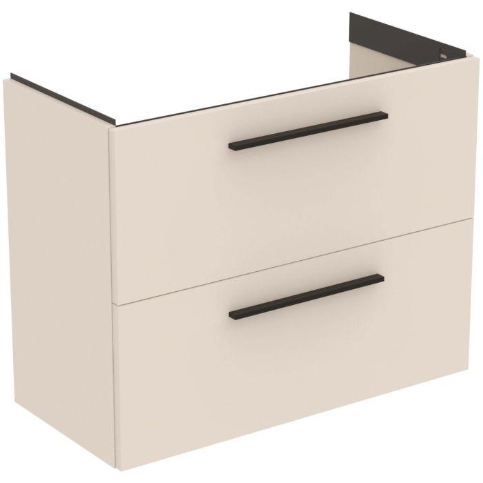 Ideal Standard I.Life S MöBel-Waschtischunterschrank T5295NF 2 AuszüGe, 80 X 37,5 X 63 Cm, Sandbeige Matt