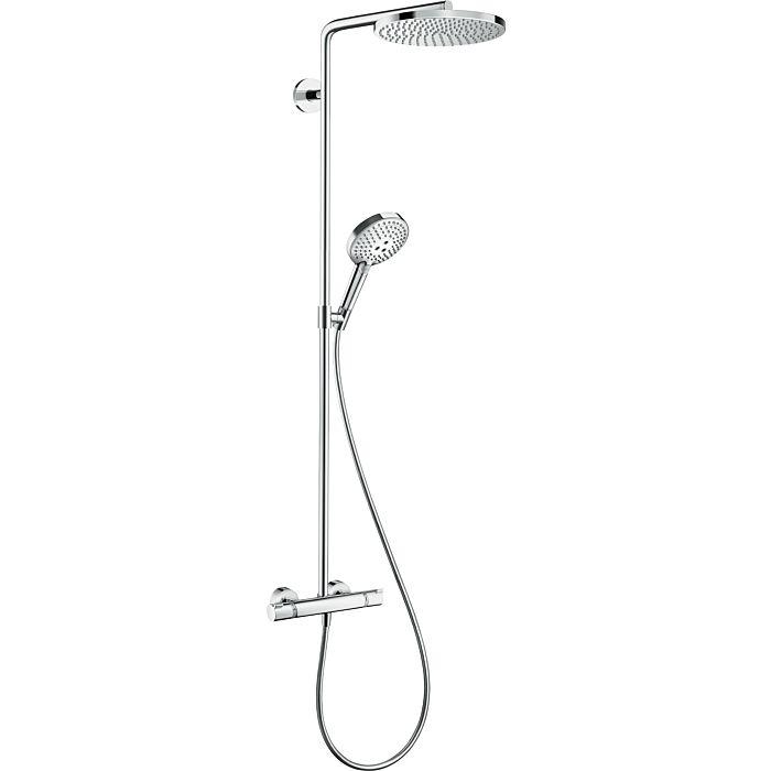 Hansgrohe Raindance S Duschsystem 28823000 1 Strahlart Powderrain Wassersparend Mit Thermostat, Ecosmart, 8 L/Min, Chrom
