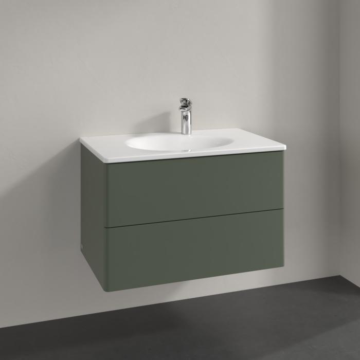 Villeroy Und Boch Antao Waschtisch-Unterschrank K04000HL 78,8X50,4X49,6Cm, Ohne Frontstruktur, Leaf Green Matt Lacquer