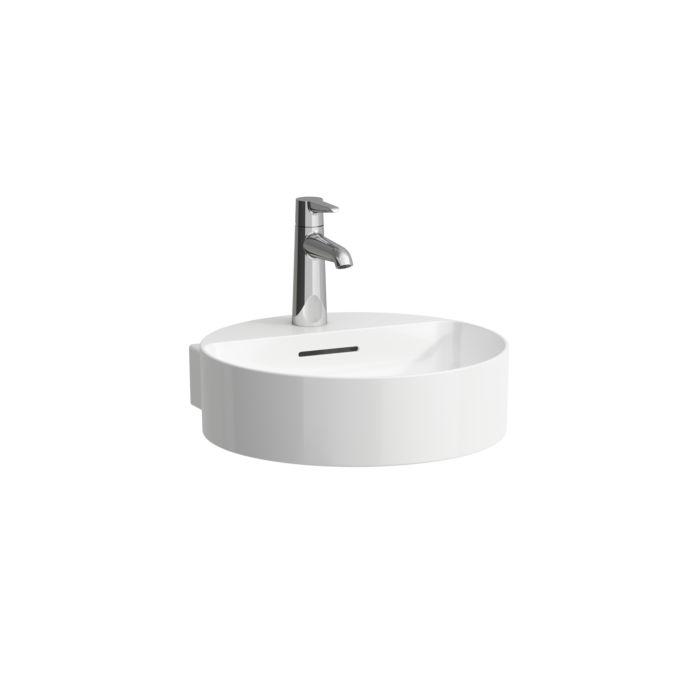 Laufen Val Handwaschbecken H8112814001091 40X42,5Cm, Weiß Lcc, Ohne Hahnloch, Mit ÜBerlauf