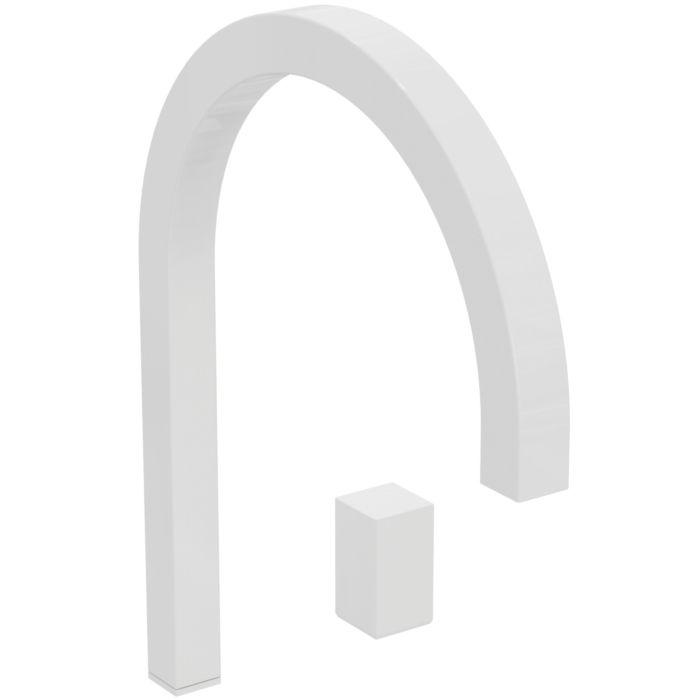 Ideal Standard Solos Waschtischarmatur A7831AC Hoher Auslauf, Ohne Ablaufgarnitur, Glossy White