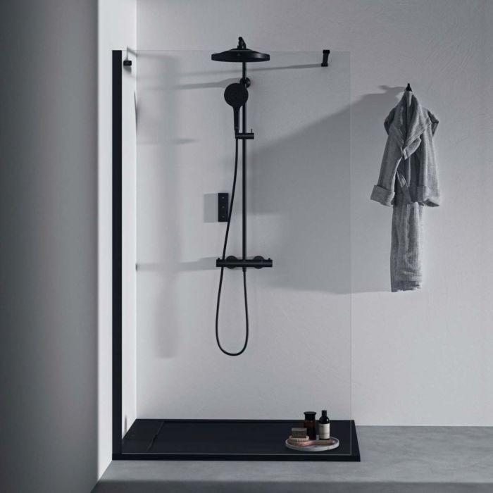 Ideal Standard Ceratherm T125 Duschsystem A7689XG Mit Brausethermostat, Handbrause, Silk Black