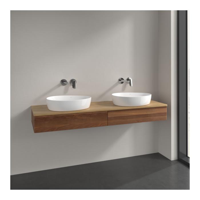 Villeroy Und Boch Antao Waschtisch-Unterschrank K17111HM 160X19X50Cm, Waschbeckenplattenfarbe Honey Oak, Warm Walnut