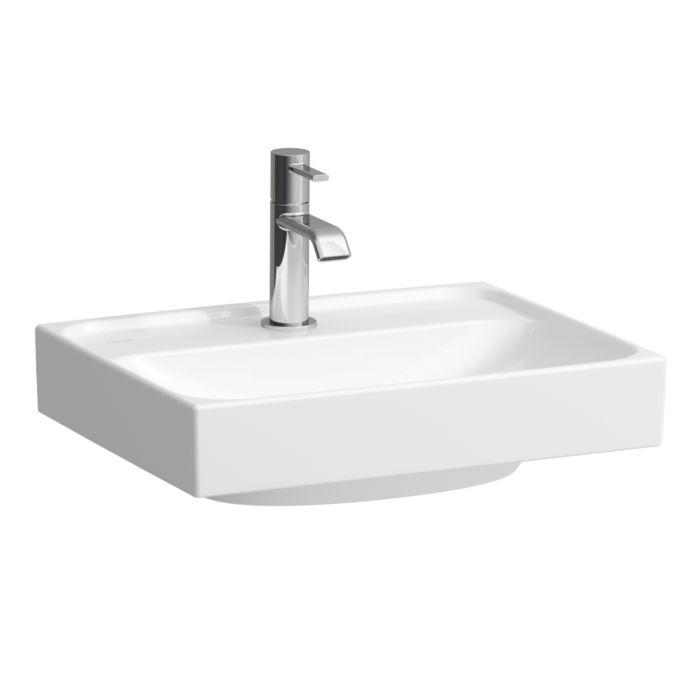 Laufen Meda Handwaschbecken H8151117571111 45X35Cm, UnterbaufäHig, Ohne ÜBerlauf, 1 Hahnloch Pro Becken, Weiß Matt