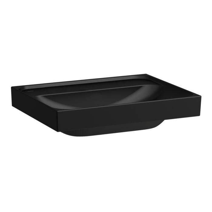 Laufen Meda Aufsatzwaschtisch H8161137161121 60X46Cm, Ohne ÜBerlauf, Ohne Hahnloch, Schwarz Matt