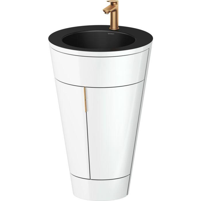 Duravit Starck 1,C-Bonded Set S19514O04850000 Griff Bronze, Keramik Schwarz Matt, Bodenstehend, Weiß Hochglanz, 864 X 560 X 605 Mm