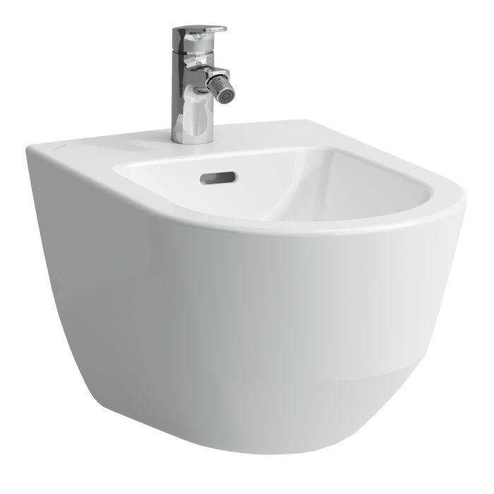 Laufen Pro Wand-Bidet H8309520493021 36X53Cm, Ausladung 53Cm, Eckventile Innenliegend, Pergamon